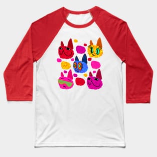 Chowlet’s Fuzzy Cats Fuzzball Five Baseball T-Shirt